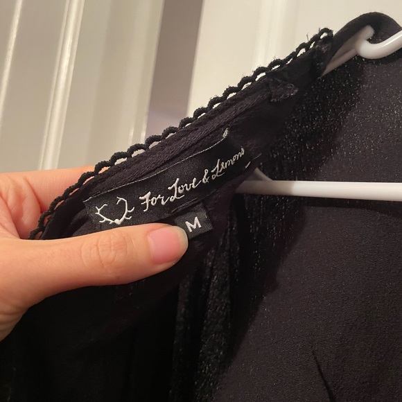 For love and lemon Roosevelt mini dress with embellished bell sleeves - Picture 7 of 10